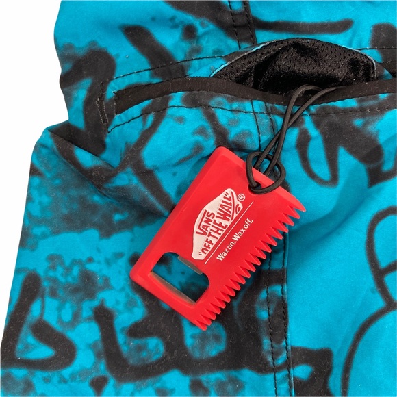 Vans Off the Wall Men's Board Shorts Graffiti Theme Seamless Fly Waist 32 - Picture 7 of 13